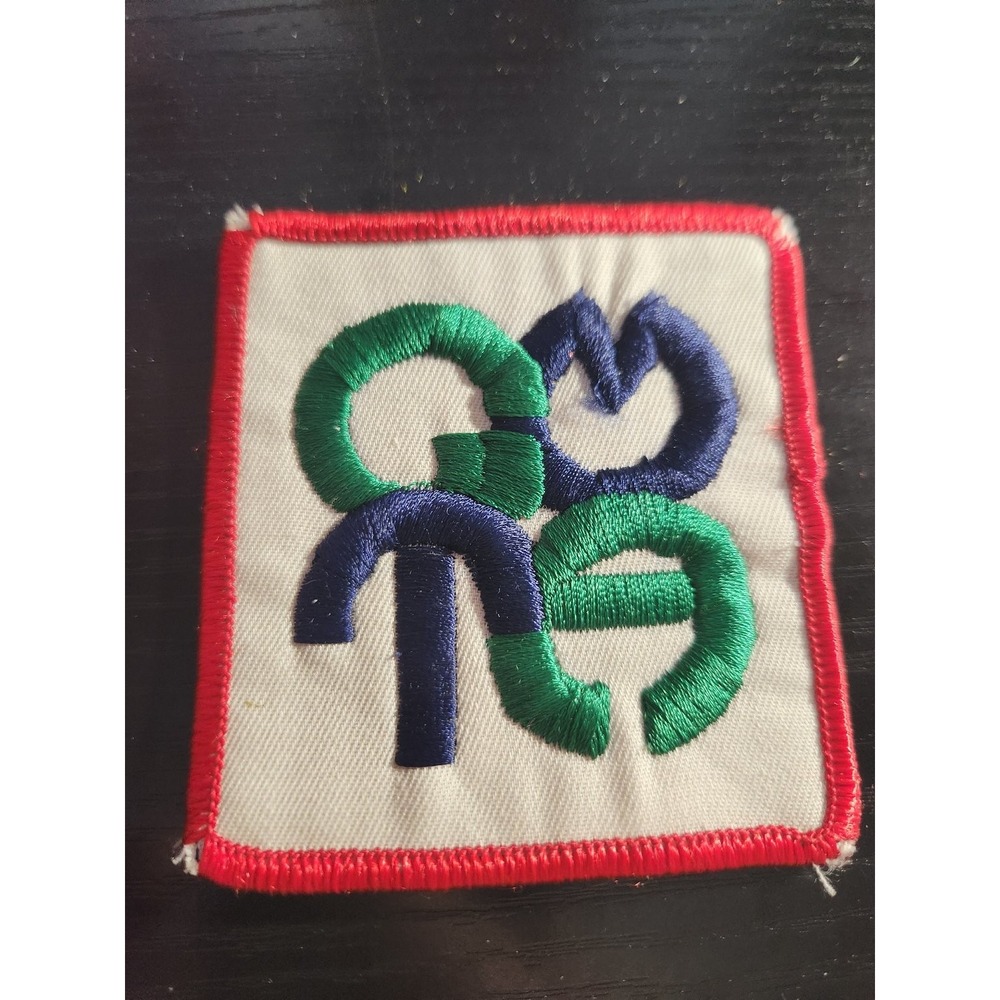 GRSE GR3S Embroidered Letter Patch Sew-On Square Green Blue Red 2in